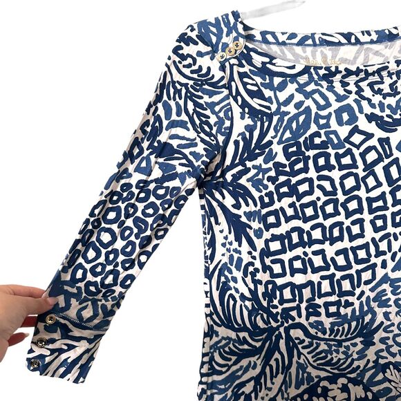LILLY PULITZER Sophie Tropical Shift Dress Sz XS - Picture 4 of 5